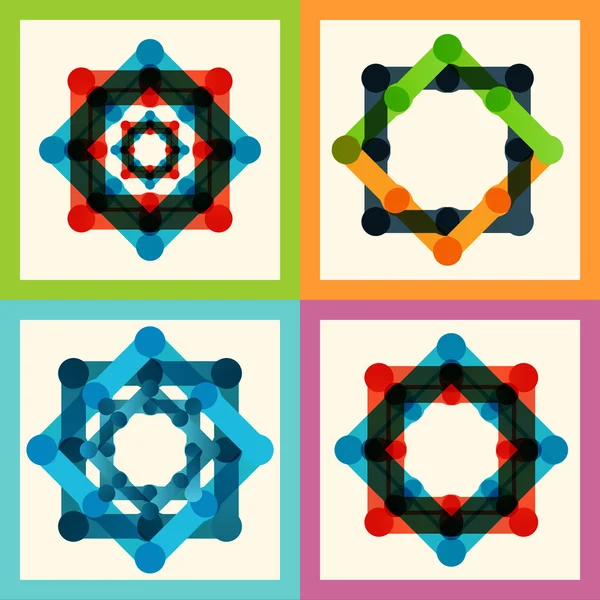 设置的颜色分子模式 eps — 图库矢量图片