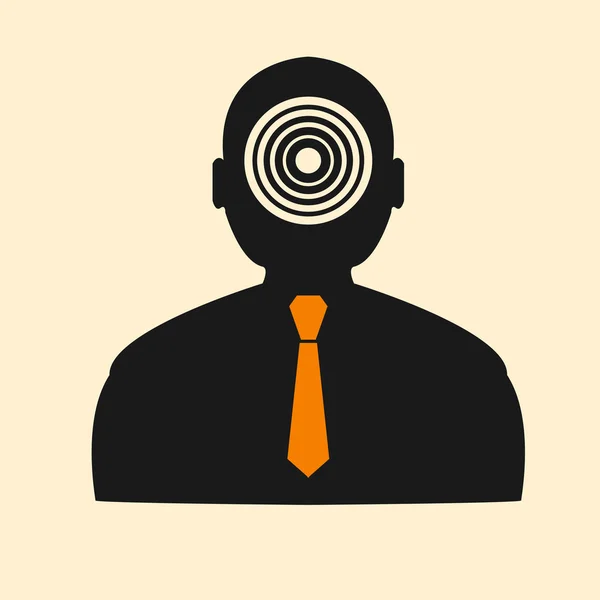 Stock target in form of man — Stock Vector