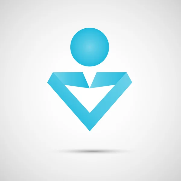 Vector iconen van man creatieve eenvoudig ontwerp — Stockvector