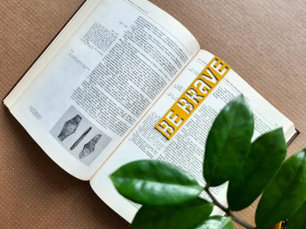 Sarı renk kitaptaki Ukrayna gibi cesur ol.