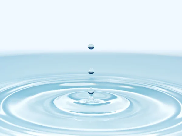 stop motion of droplet on water surface