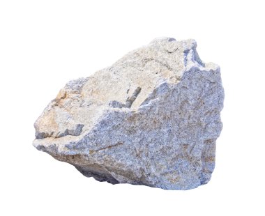 Granit taş üzerinde beyaz izole