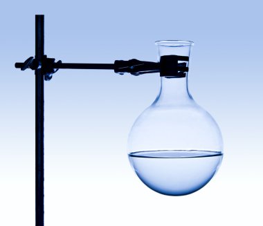 Kimyager şişesi üzerinde destekçisi giderir.