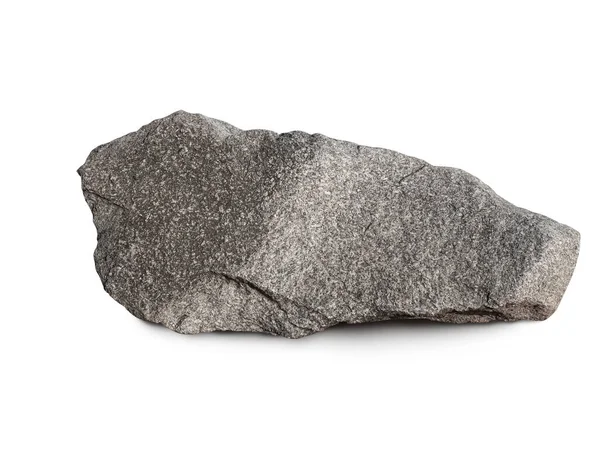 Prawdziwy Duży Granit Kamienny Izolowany Białym Tle — Zdjęcie stockowe