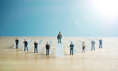 kavramsal işadamı figürleri, diğer işadamları arasında liderlik pozisyonunda duran, başarılı, başarılı, stratejik, planlama ve önleme