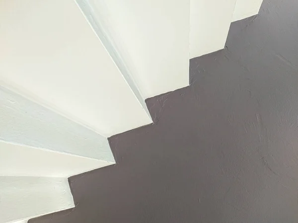 Escaliers Béton Blanc Menant Porte Sortie Concéder Abstrait — Photo
