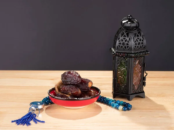 Ramadán Étel Hagyományos Muszlim Kultúra Élelmiszer Ramadán Kareem Éjszaka Ima — Stock Fotó