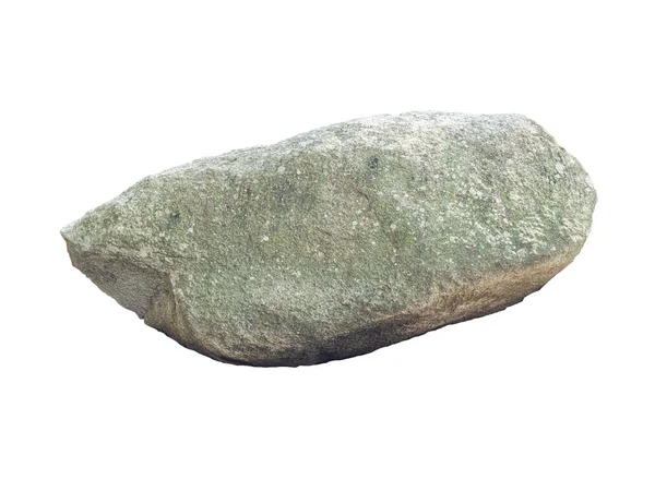 Granito Piedra Grande Real Aislado Sobre Fondo Blanco —  Fotos de Stock