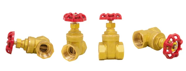 Brass Connector Water Valve Pipe Fitting Pump Water Supply Valve — Stock Photo, Image