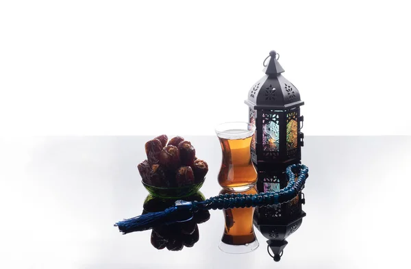 Dates Traditionelle Muslimische Kultur Essen Für Ramadan Kareem Nacht Gebet — Stockfoto