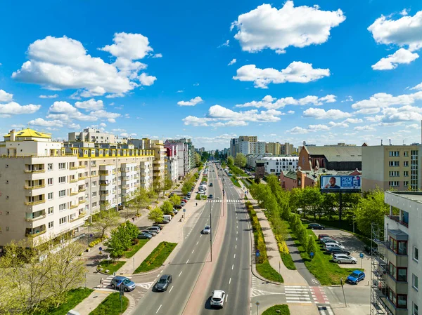 波兰华沙 城市的空中景观 — 图库照片