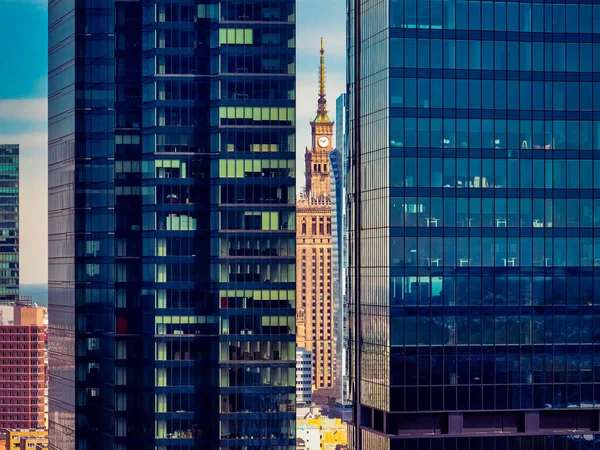 defaultWarsaw, Poland. Aerial view of the city