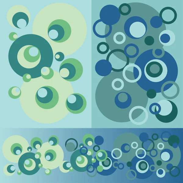Ensemble de motifs de cercles de variétés — Image vectorielle