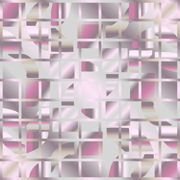 Ceniza y vidrio rosa con rejilla mosaico fondo abstracto concéntrico — Archivo Imágenes Vectoriales