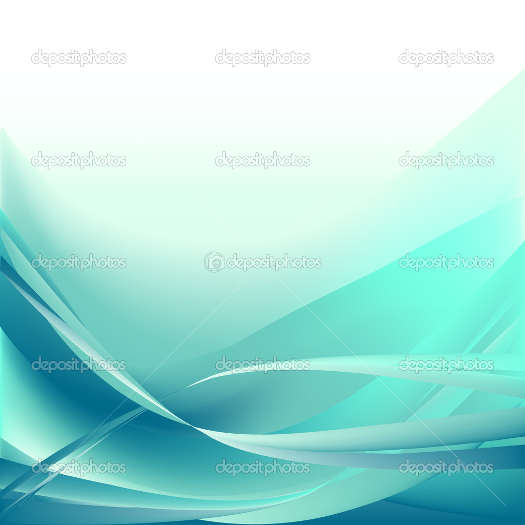Isolated wave blue on white background
