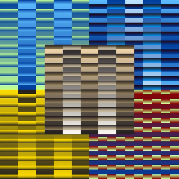 Conjunto de cores de fundo abstrato geométrico de retângulos —  Vetores de Stock