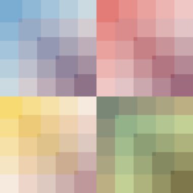 desen geometrik kareleri sahne