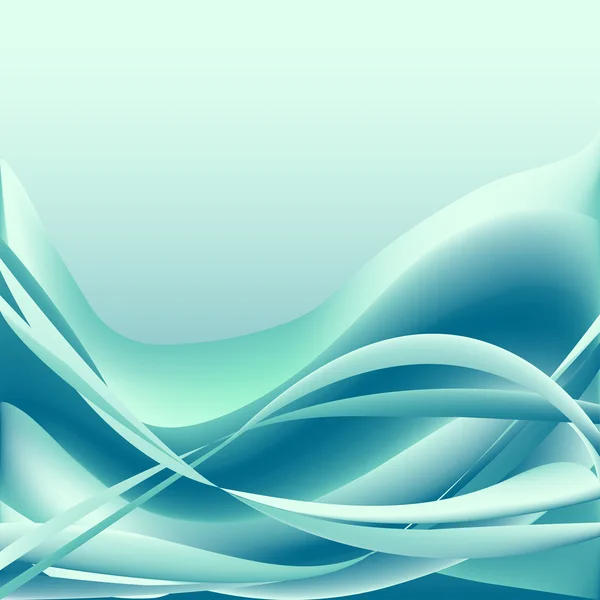 抽象蓝色波浪 — 图库矢量图片
