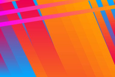 Minimum kapak grafiği, kopyalama alanı tasarımı. Neon pembe geriye dönük renkler. Soyut doku geometrik çizgiler deseni. Çizgili akışkan arka plan. Sanatsal basit şablon vektör pankartı