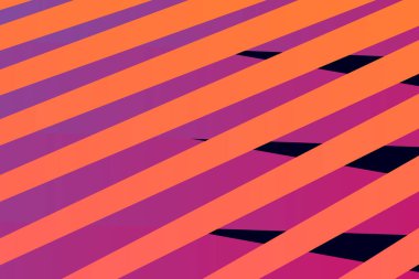 Minimum kapak grafiği, kopyalama alanı tasarımı. Neon pembe retro gradyan rengi. Soyut doku geometrik çizgi deseni. Çizgili akışkan arka plan. Sanatsal basit modern şablon vektör pankartı