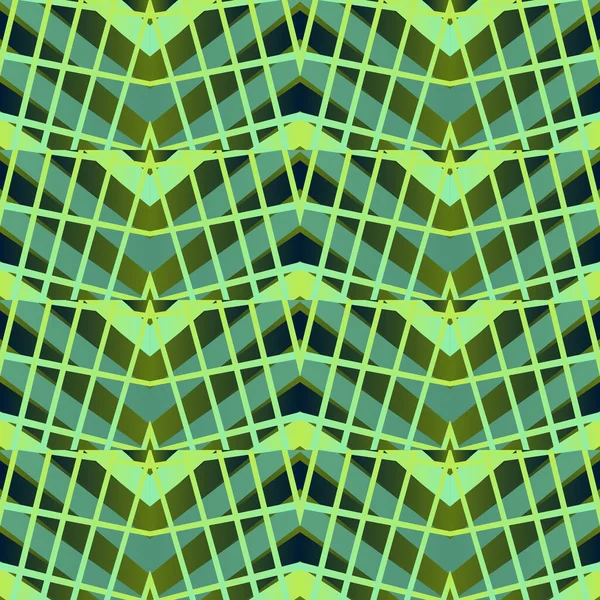 Geometrische Fliese Patchwork Nahtlose Muster Vektor Illustration Neon Hellen Verlauf — Stockvektor