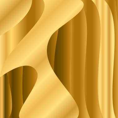 Dalga altın gradyan soyut arka plan. Modern moda tatil konsept şablonu. Grafik tasarım afişi, poster, tebrik kartı, davetiye, kutlama, dergi, etiket, şablon. Vektör illüstrasyonu