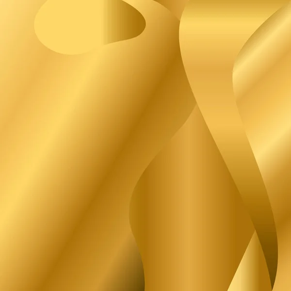 Wave Goud Gradiënt Abstracte Achtergrond Modern Trendy Vakantie Concept Sjabloon — Stockvector