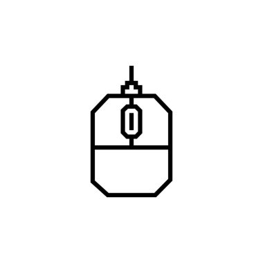 Fare vektör simgesi. bilgisayar bileşeni ana hatları biçimi. Logo, sunum, web sitesi ve daha fazlası için mükemmel bir kullanım. Basit modern simge tasarım biçimi