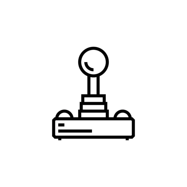 Joystick Vector Icono Componente Computadora Icono Contorno Estilo Uso Perfecto — Vector de stock