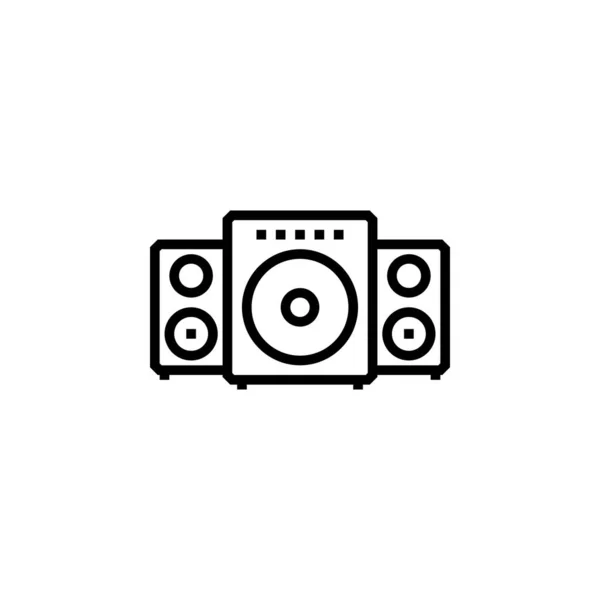 Speaker Vector Icon Computer Component Icon Outline Style Perfect Use — Stock Vector