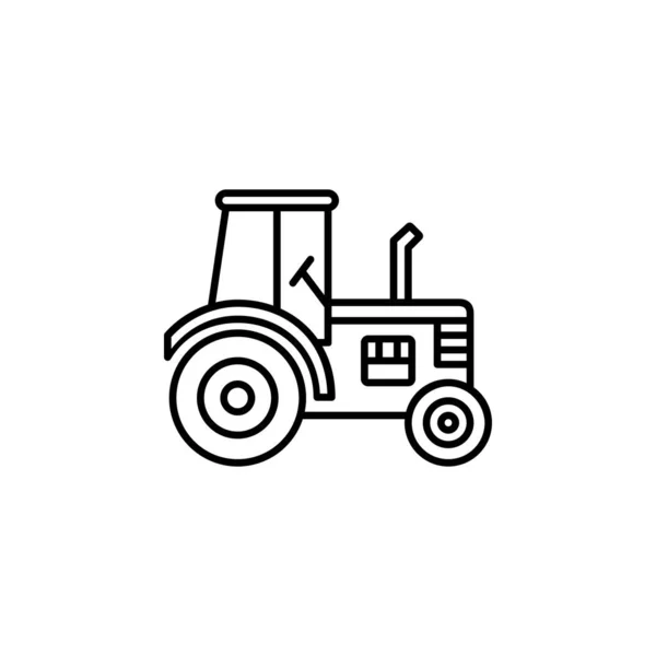 Иконка Вектора Трактора Транспорт Стиль Иконки Транспортного Средства Идеальное Использование — стоковый вектор