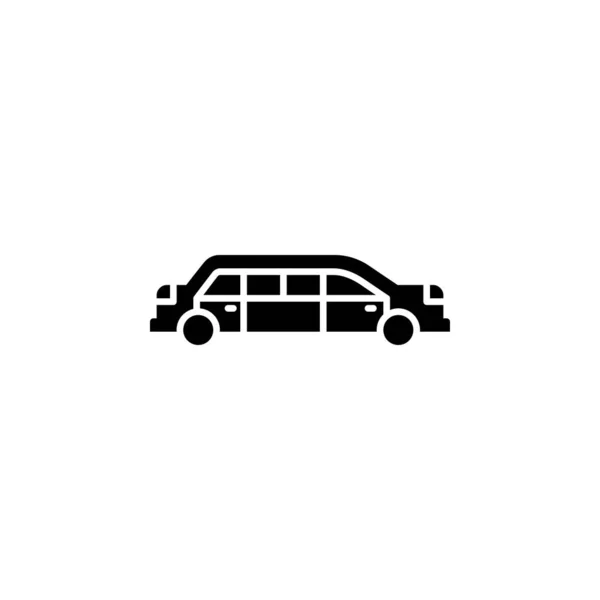 Icône Vectorielle Limousine Transport Véhicule Icône Style Solide Utilisation Parfaite — Image vectorielle