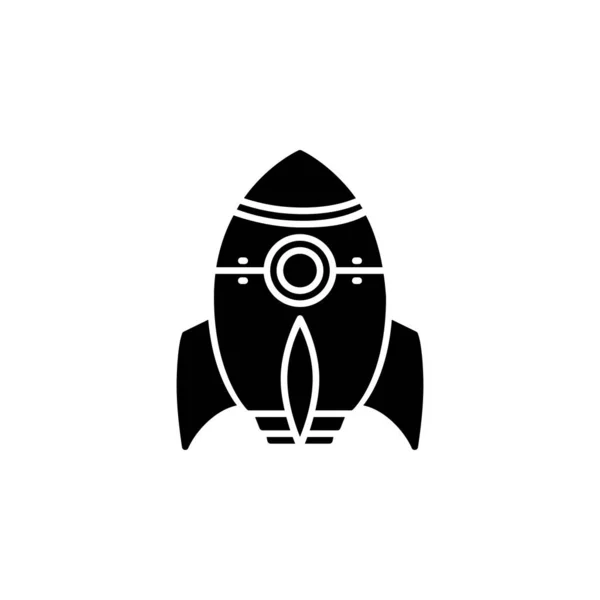 Rocket Icon Transportation Vehicle Icon Solid Style Perfect Use Icon — Stock Vector