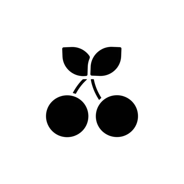 Kirschvektorsymbol Frucht Symbol Soliden Stil Perfekte Verwendung Für Icon Logo — Stockvektor