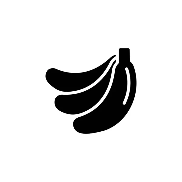 Icono Del Vector Banana Icono Fruta Estilo Sólido Uso Perfecto — Vector de stock