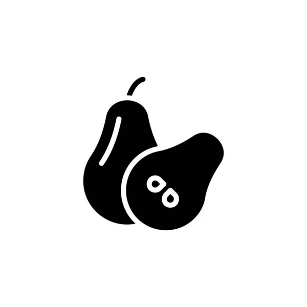 Birnenvektorsymbol Frucht Symbol Soliden Stil Perfekte Verwendung Für Icon Logo — Stockvektor