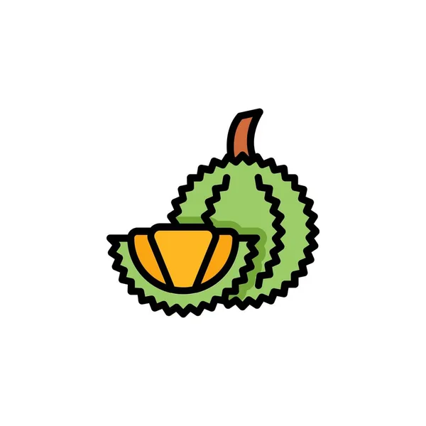 Durisches Vektor Symbol Fruchtsymbol Gefüllt Zeilenstil Perfekte Verwendung Für Icon — Stockvektor