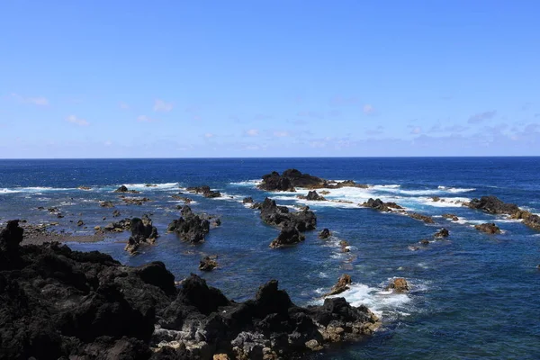 Okyanus kıyısı, Sao Miguel Adası, Azores — Stok fotoğraf