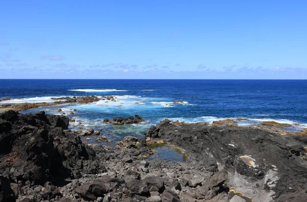 Okyanus kıyısı, Sao Miguel Adası, Azores — Stok fotoğraf