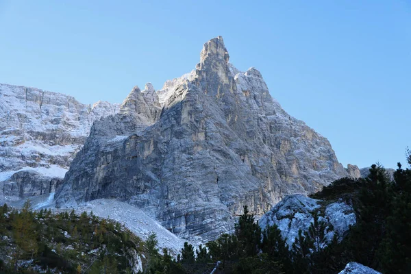 Fingret av Gud berg, Dolomiterna berg, Italien — Stockfoto