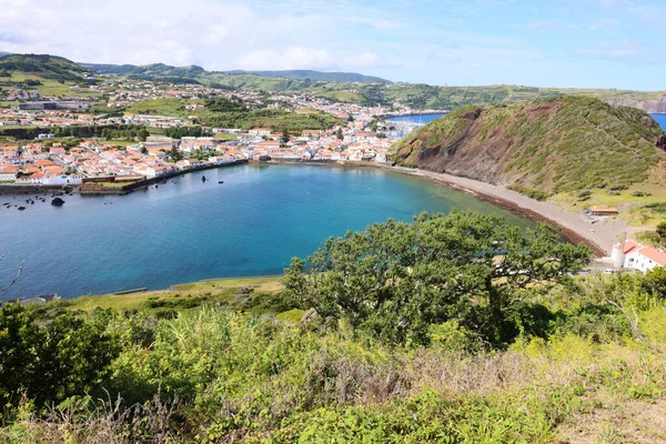 Vista da Praia do Porto Pim, Ilha do Faial, Açores — Fotografia de Stock
