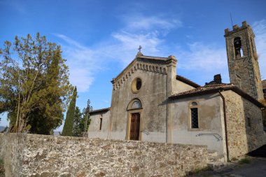 Casentino, Toskana 'daki Poggio DAcona Kilisesi.