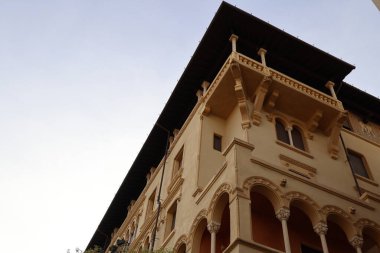 Quartiere Coppede, eğlenceli ve büyülü mimari 1913-1927 yılları arasında mimar Gino Coppede, Roma, İtalya