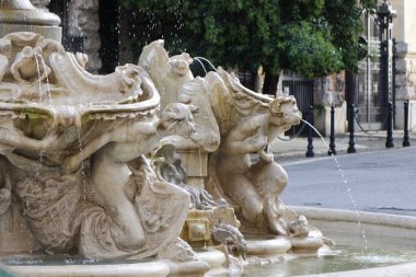 Roma, İtalya 'daki Coppede Bölgesi Çeşmesi