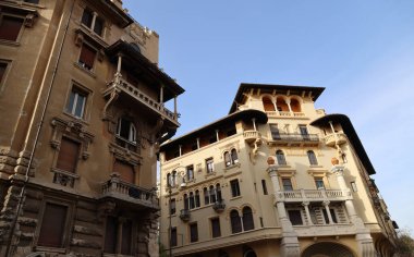 Quartiere Coppede, eğlenceli ve büyülü mimari 1913-1927 yılları arasında mimar Gino Coppede, Roma, İtalya