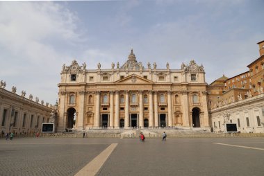 St. Peters Bazilikasının dış cephesi, Roma, İtalya
