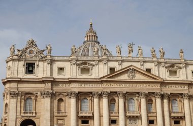 St. Peters Bazilikasının dış cephesi, Roma, İtalya