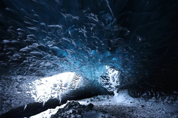 Крижана печера в південній Ісландії — стокове фото