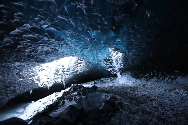 Caverna de gelo no sul da Islândia — Fotografia de Stock