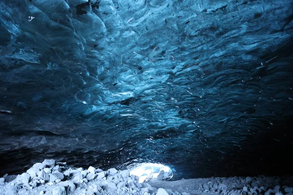 Caverna de gelo no sul da Islândia — Fotografia de Stock